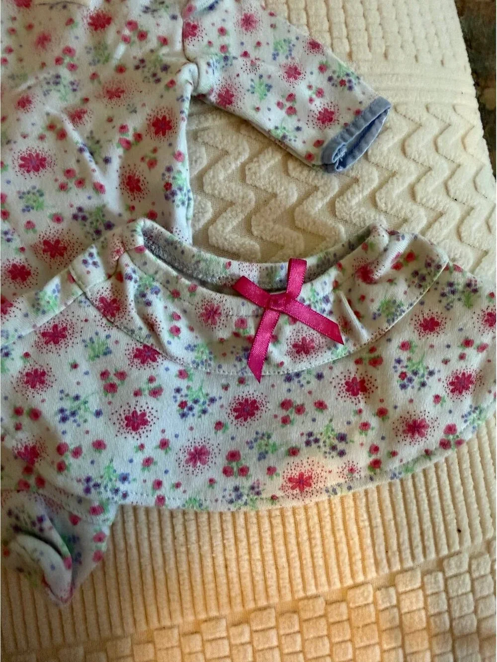 American Girl Betty, baby floral sleeper and skirt 2015 B237